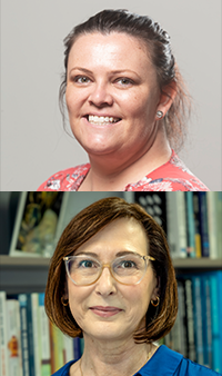 Laura Rook and Mary Papakosmas
